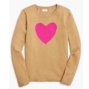 J.Crew Factory Heart Teddie Sweater Size S New with Tags
